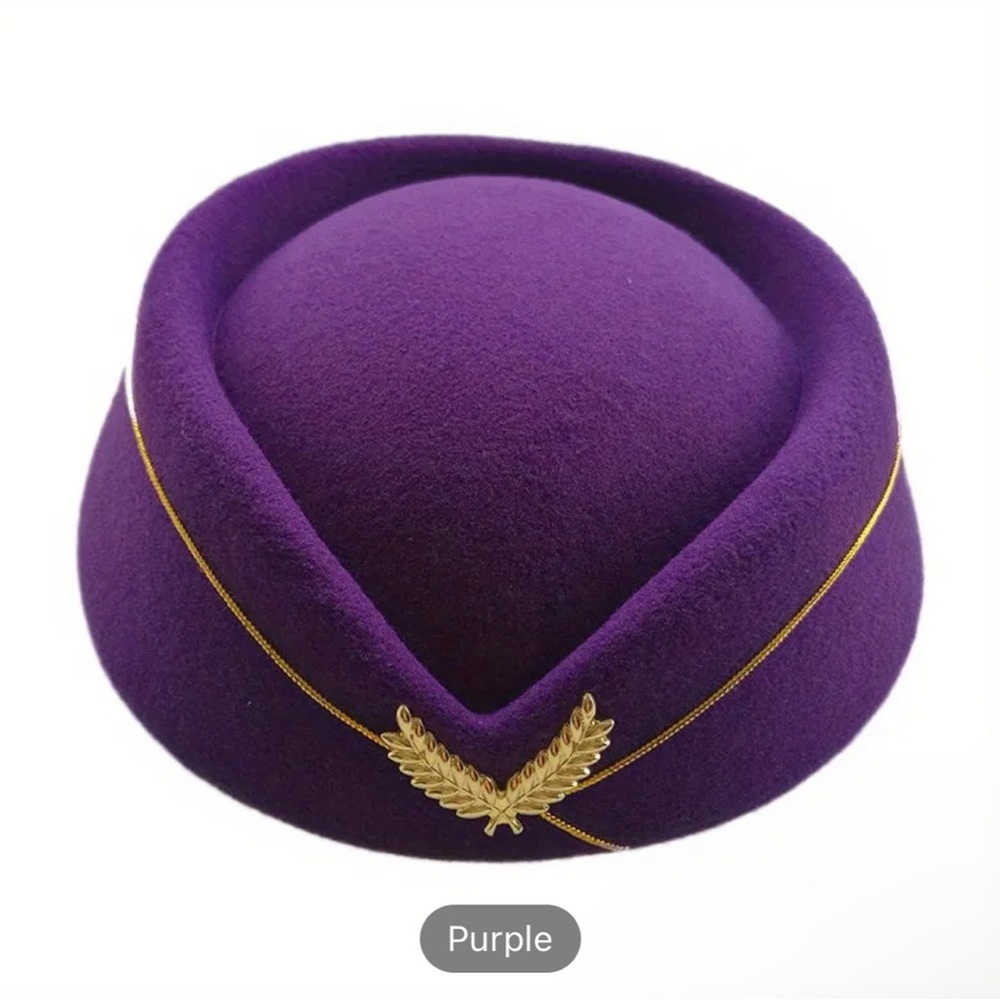 Colorful Women Beret Elegant Stewardess Hat Berets